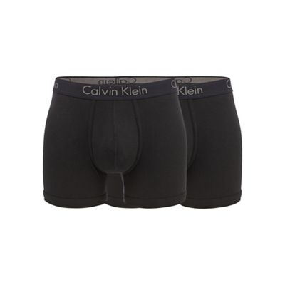 Body range pack of two black slim fit boxer briefs